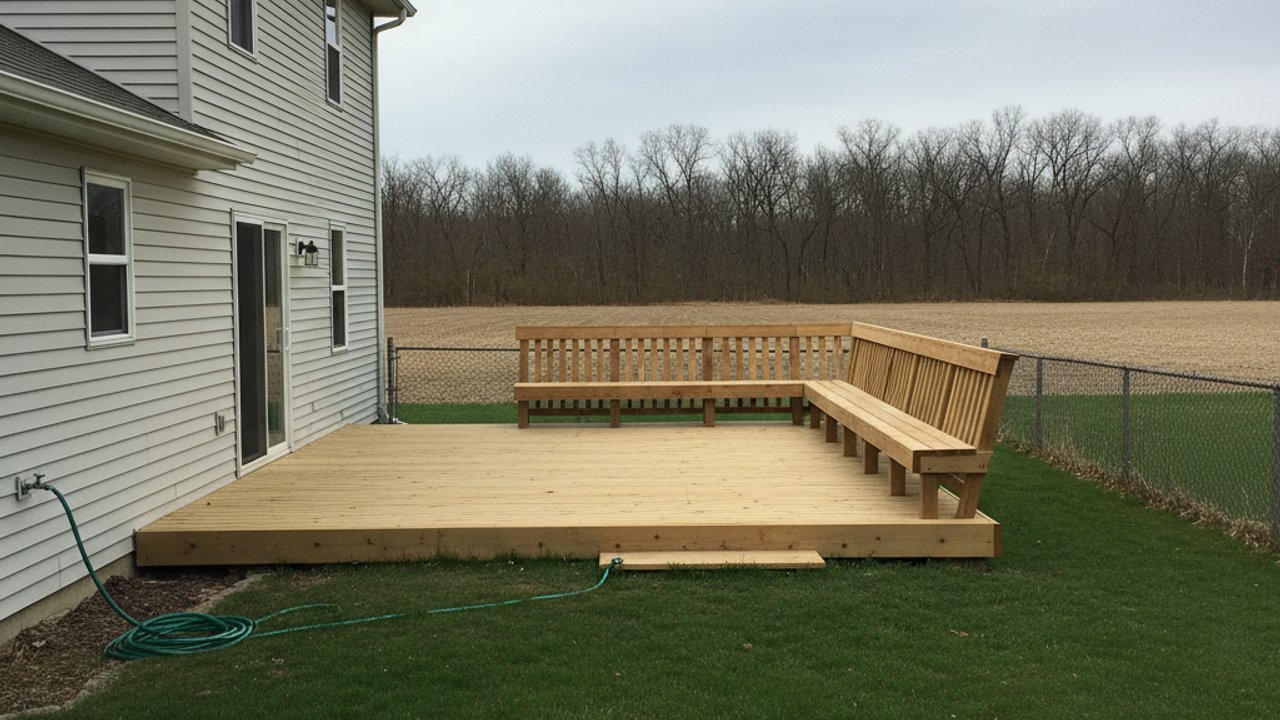 Custom Deck Design completed by Valley Deck Solutions in Milwaukee, WI