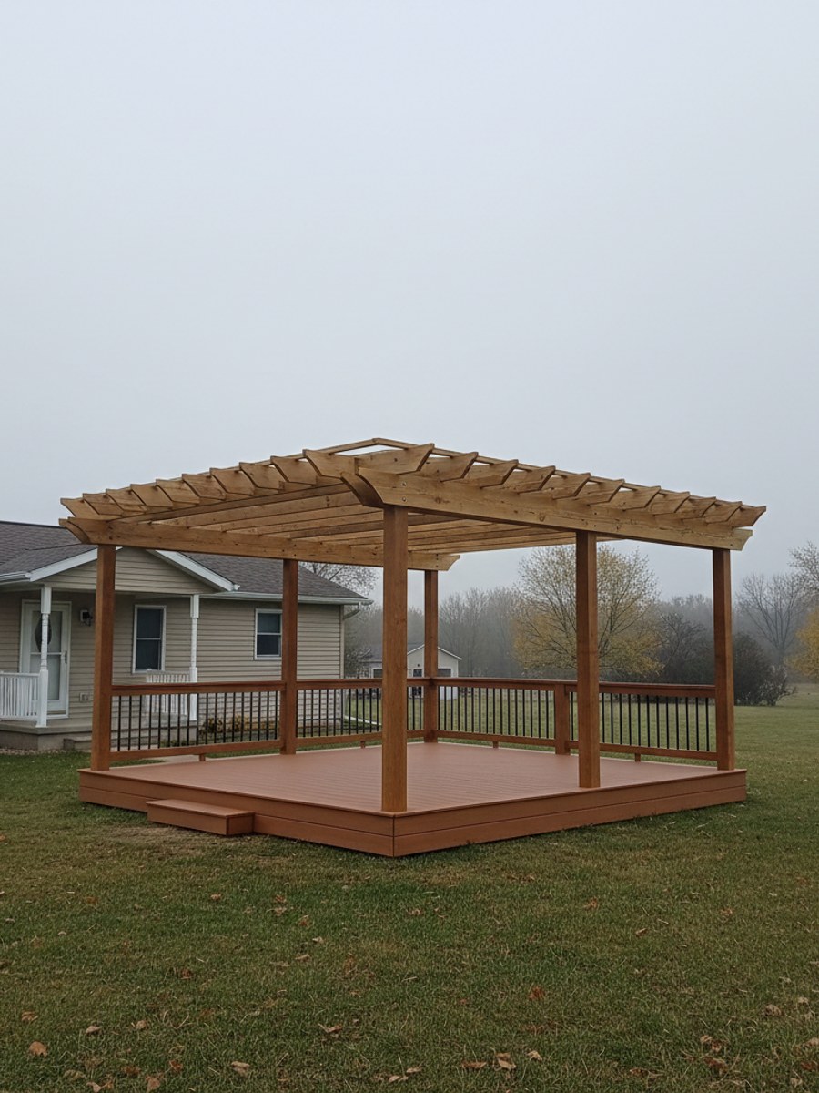 Deck Staining & Sealing completed by Valley Deck Solutions in Waukesha, WI
