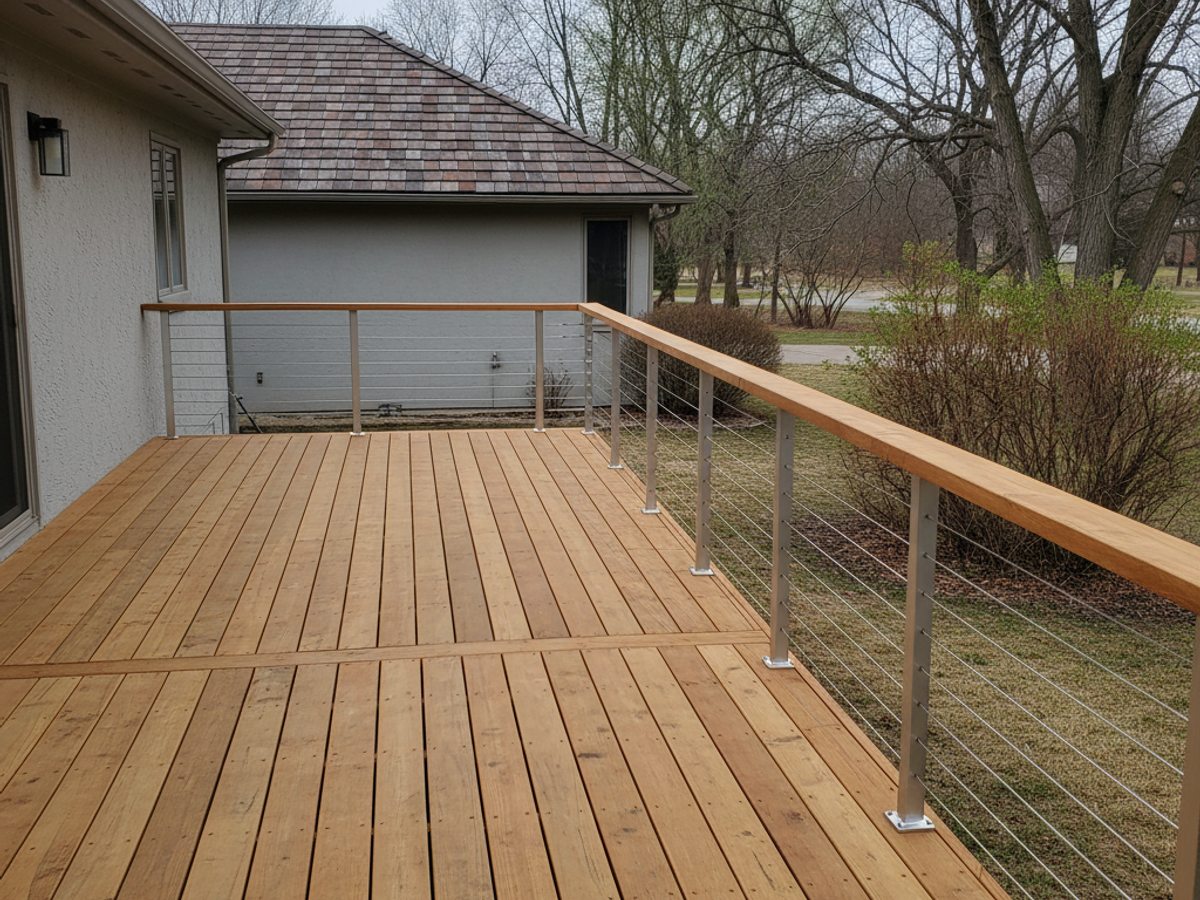 Deck Railing Installation completed by Valley Deck Solutions in New Berlin, WI