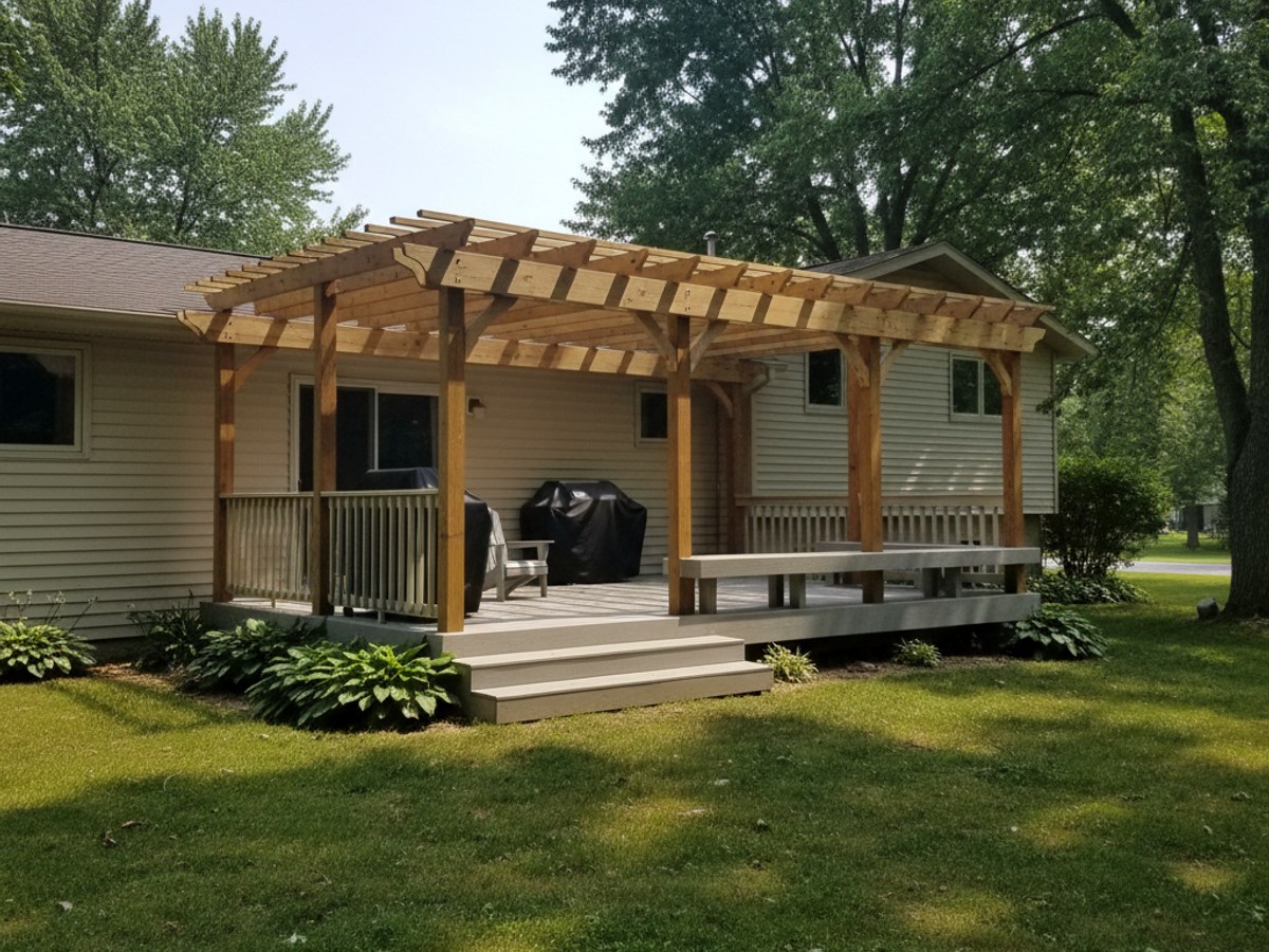 Custom Deck Design completed by Valley Deck Solutions in Muskego, WI