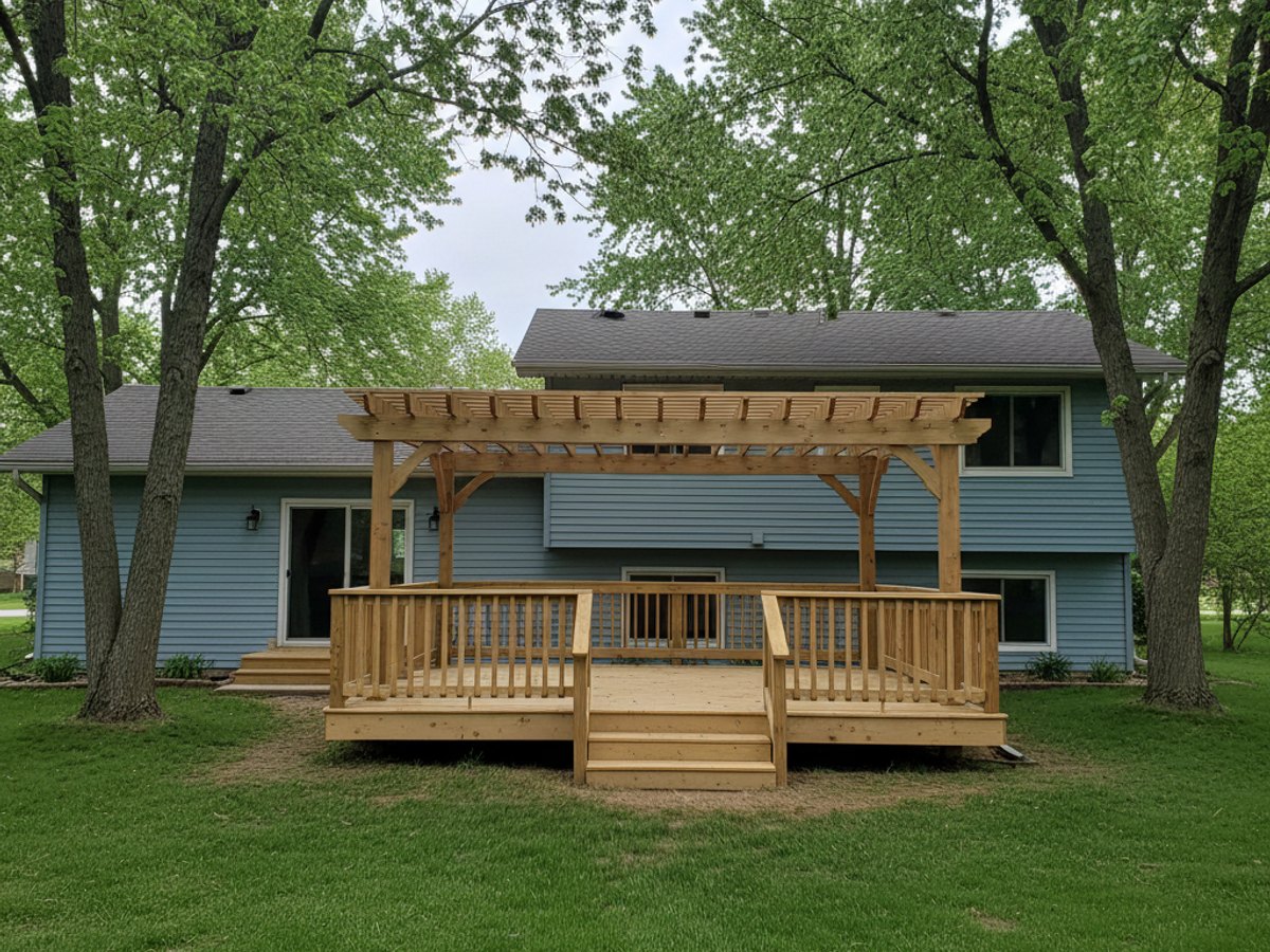 Deck Installation completed by Valley Deck Solutions in Greenfield, WI